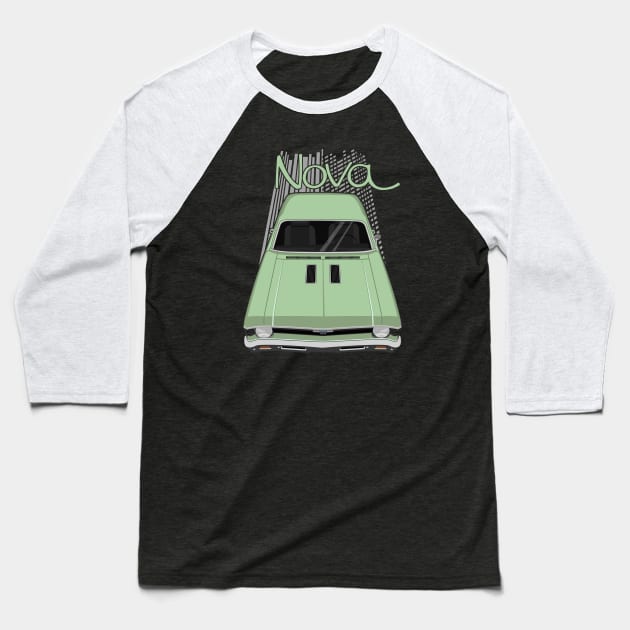 Chevrolet Nova 1969 - 1972 - frost green Baseball T-Shirt by V8social